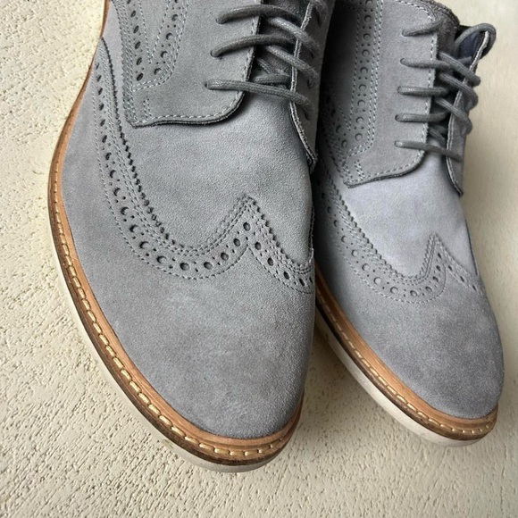Cole Haan Men’s Grand Wingtip Oxfords – Grey, Men’s 10 - Picture 5 of 8